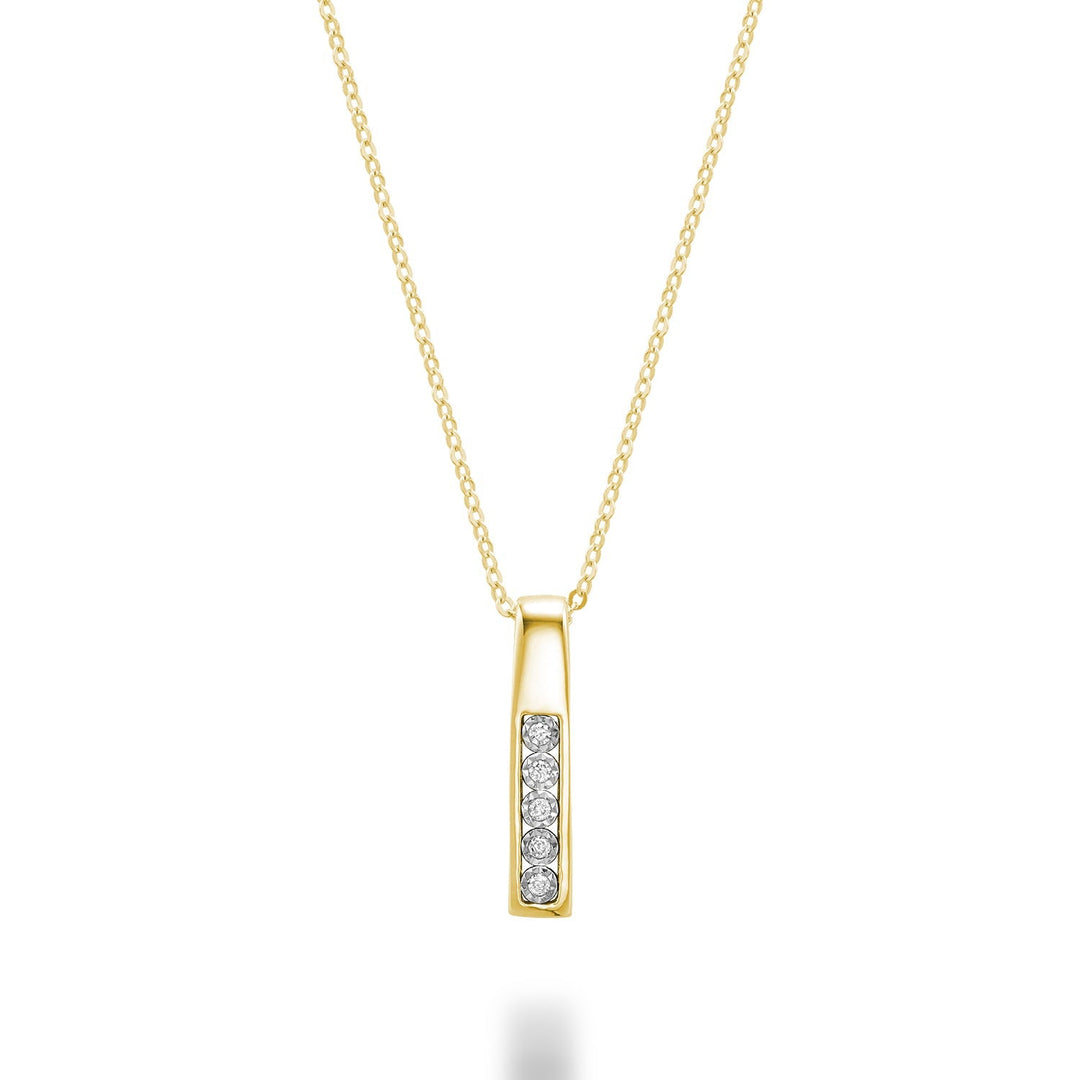 Diamond Illusion Pendant- Collier Diamant Illusion - RNB Jewellery