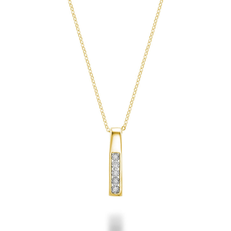 Diamond Illusion Pendant- Collier Diamant Illusion - RNB Jewellery