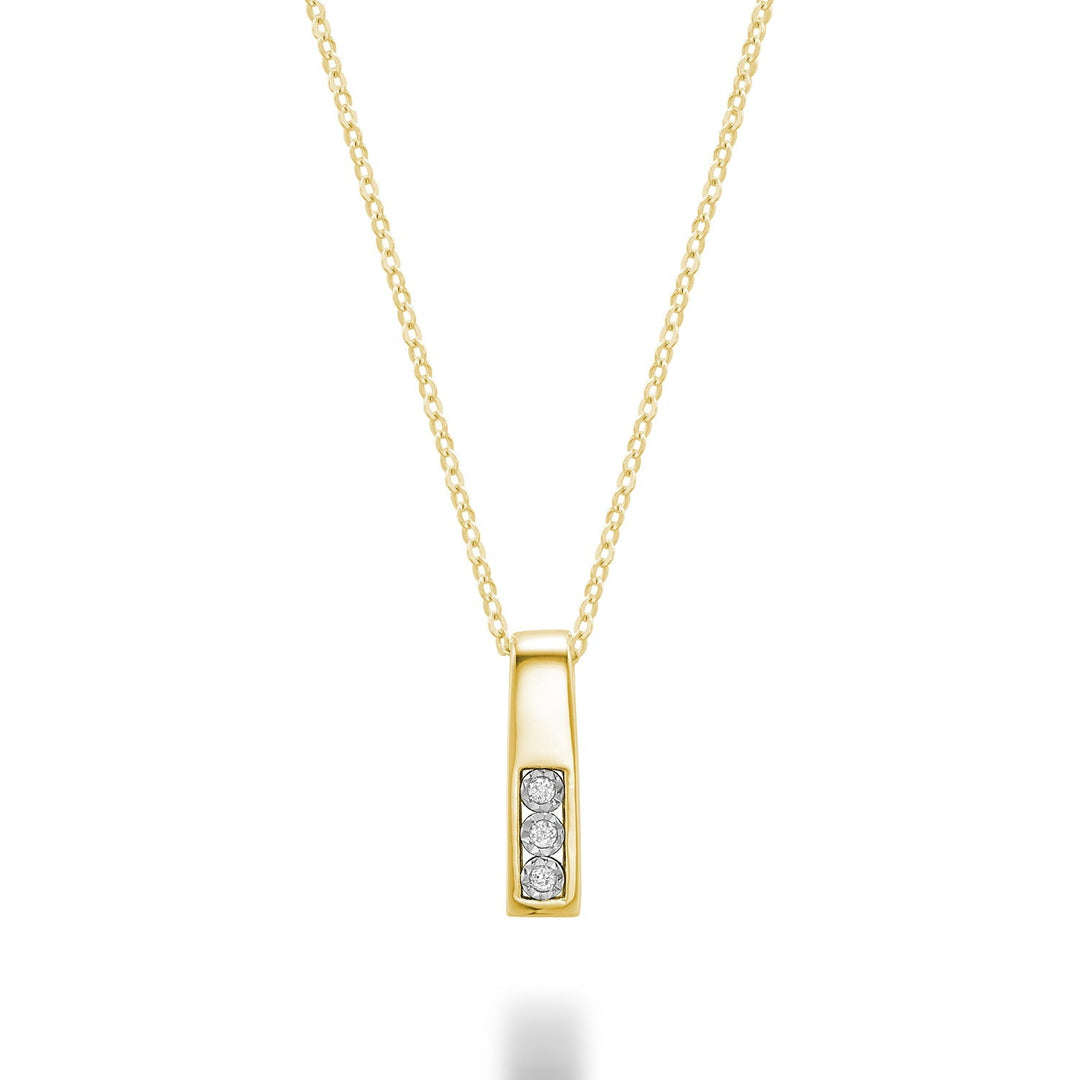 Diamond Illusion Pendant- Collier Diamant Illusion - RNB Jewellery