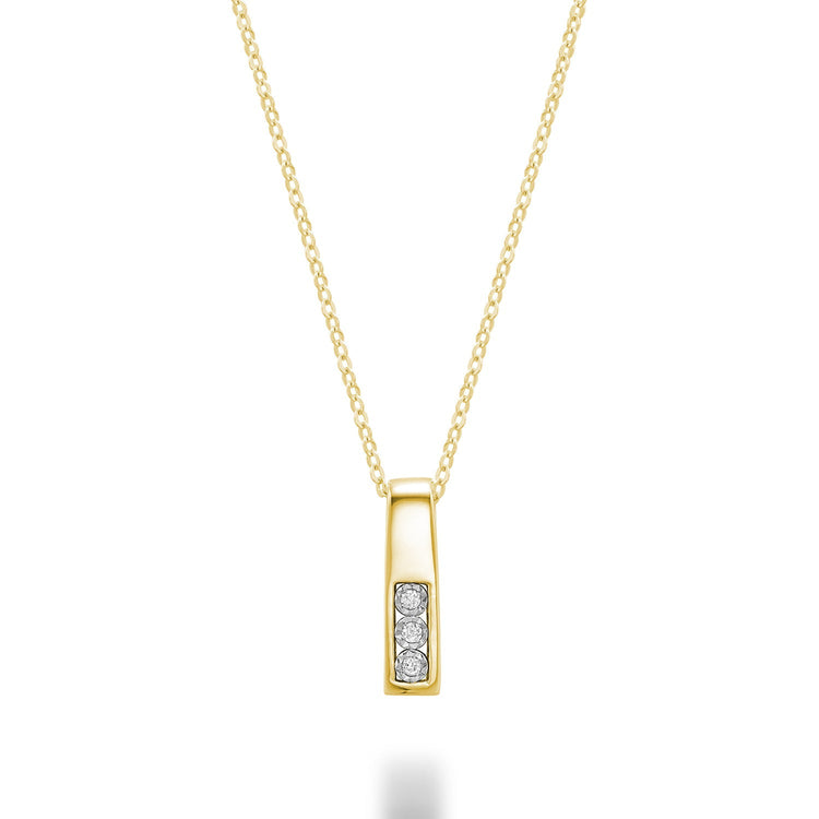 Diamond Illusion Pendant- Collier Diamant Illusion - RNB Jewellery