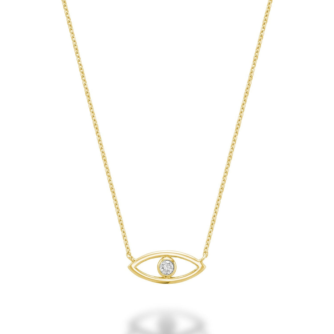 Evil Eye Diamond Necklace - RNB Jewellery