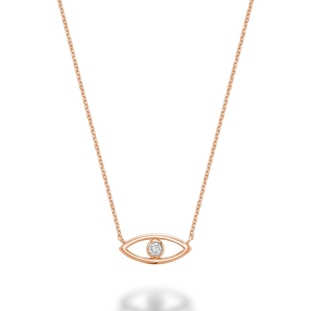 Evil Eye Diamond Necklace - RNB Jewellery