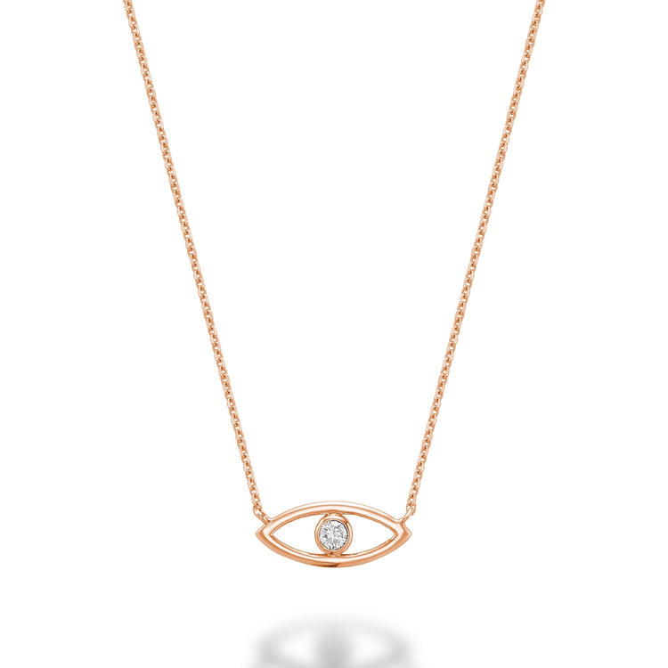 Evil Eye Diamond Necklace - RNB Jewellery