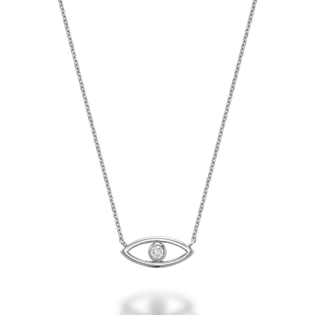 Evil Eye Diamond Necklace - RNB Jewellery