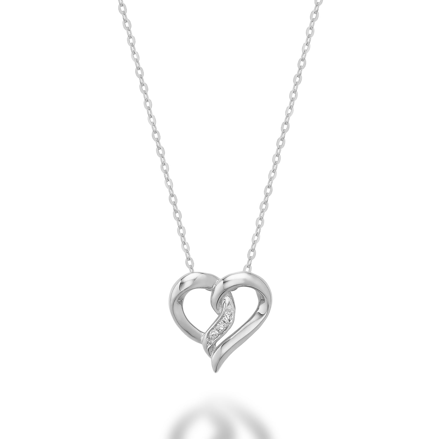 Heart Shape Diamond Pendant - RNB Jewellery