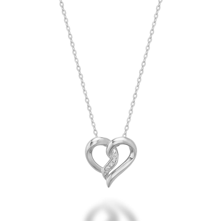 Heart Shape Diamond Pendant - RNB Jewellery