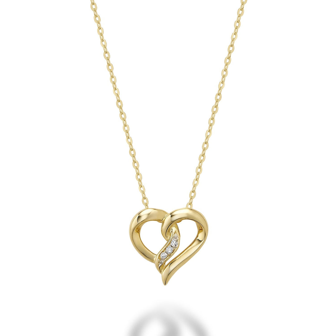 Heart Shape Diamond Pendant - RNB Jewellery