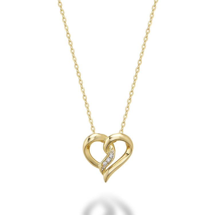 Heart Shape Diamond Pendant - RNB Jewellery