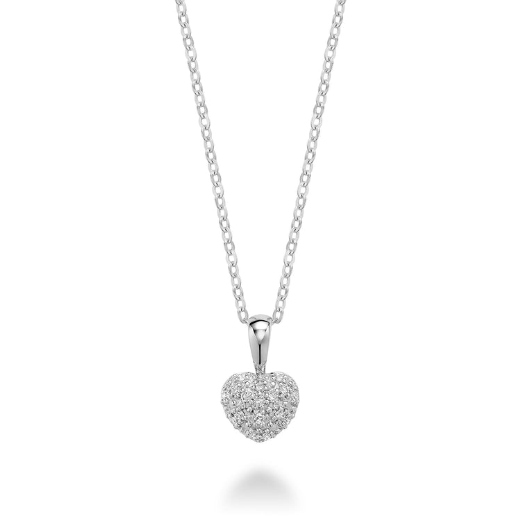 Heart Shape Pave Diamond Pendant - RNB Jewellery