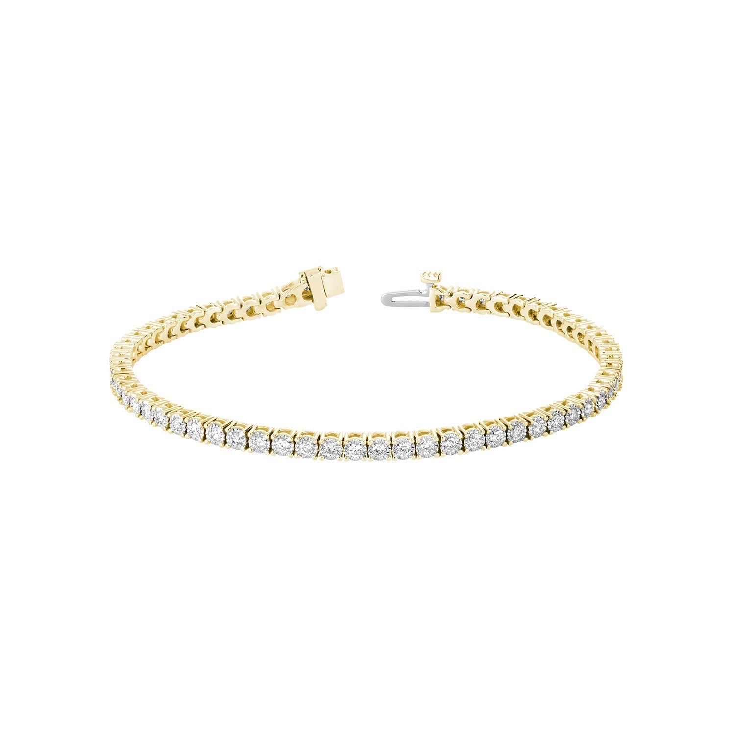 Illusion Diamond Tennis Bracelet - RNB Jewellery