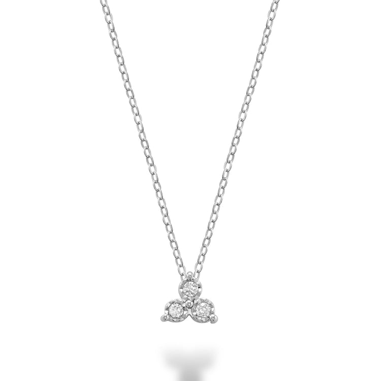 Illusion Three Stone Diamond Pendant - RNB Jewellery