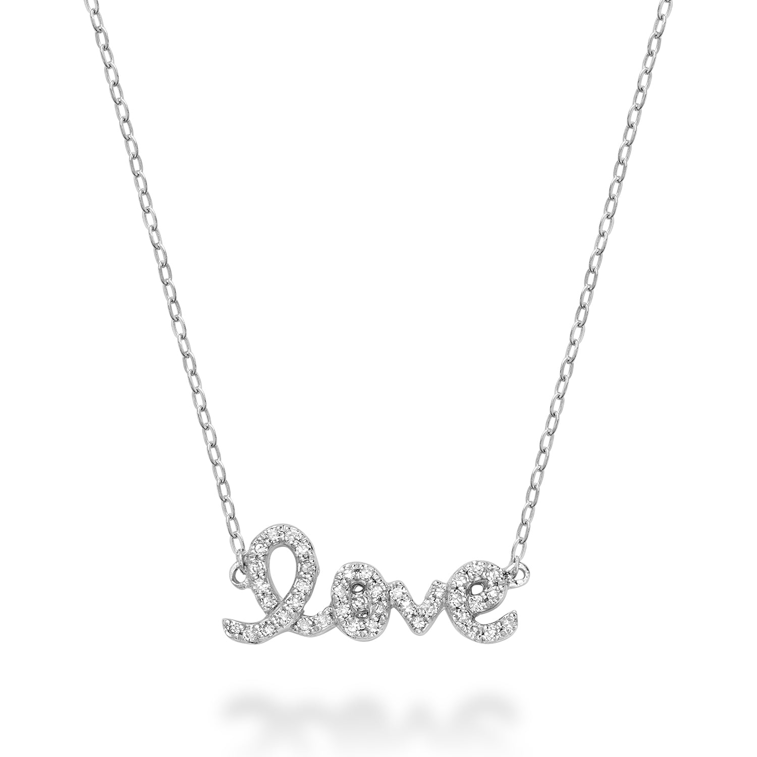 Mini "Love" Diamond Necklace - RNB Jewellery