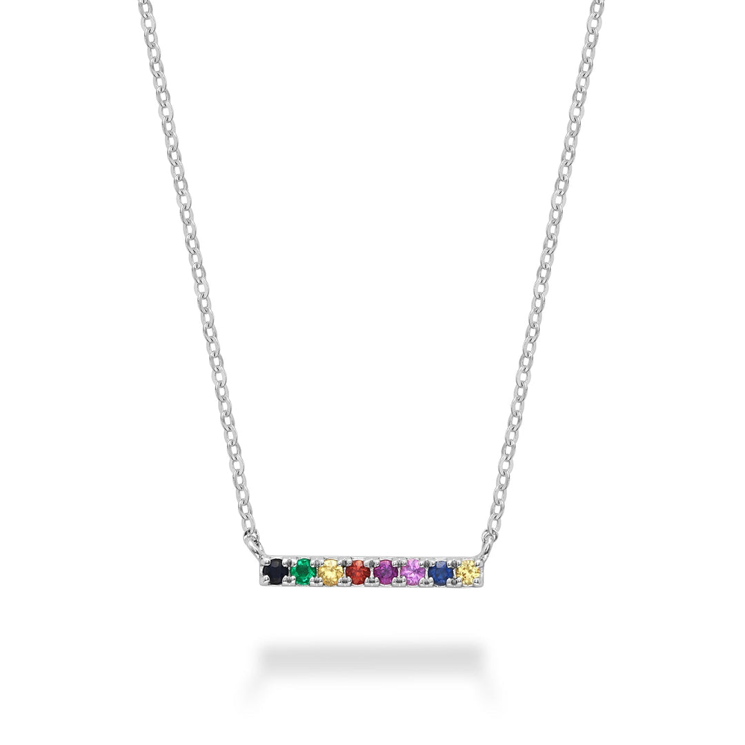 Mini Rainbow Bar Necklace - RNB Jewellery