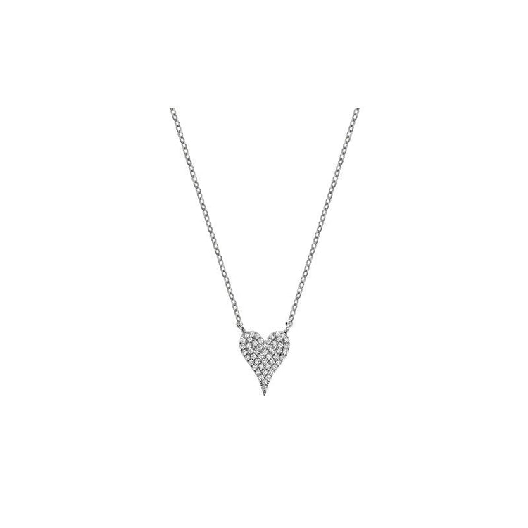 Pave Heart Diamond Necklace - RNB Jewellery