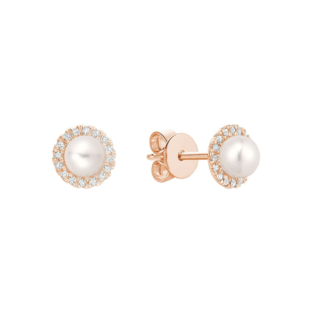 Pearl & Diamond Earrings - RNB Jewellery