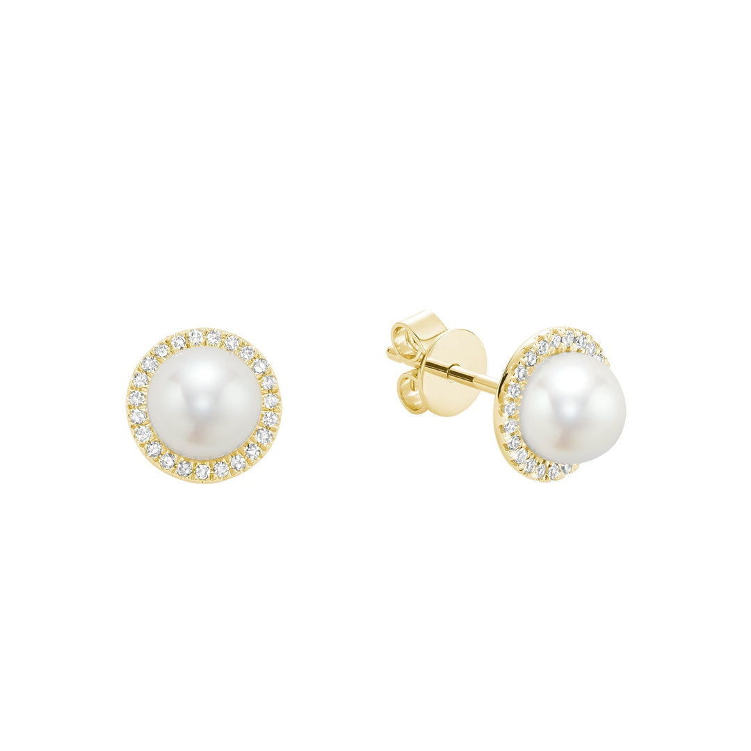 Pearl & Diamond Earrings - RNB Jewellery