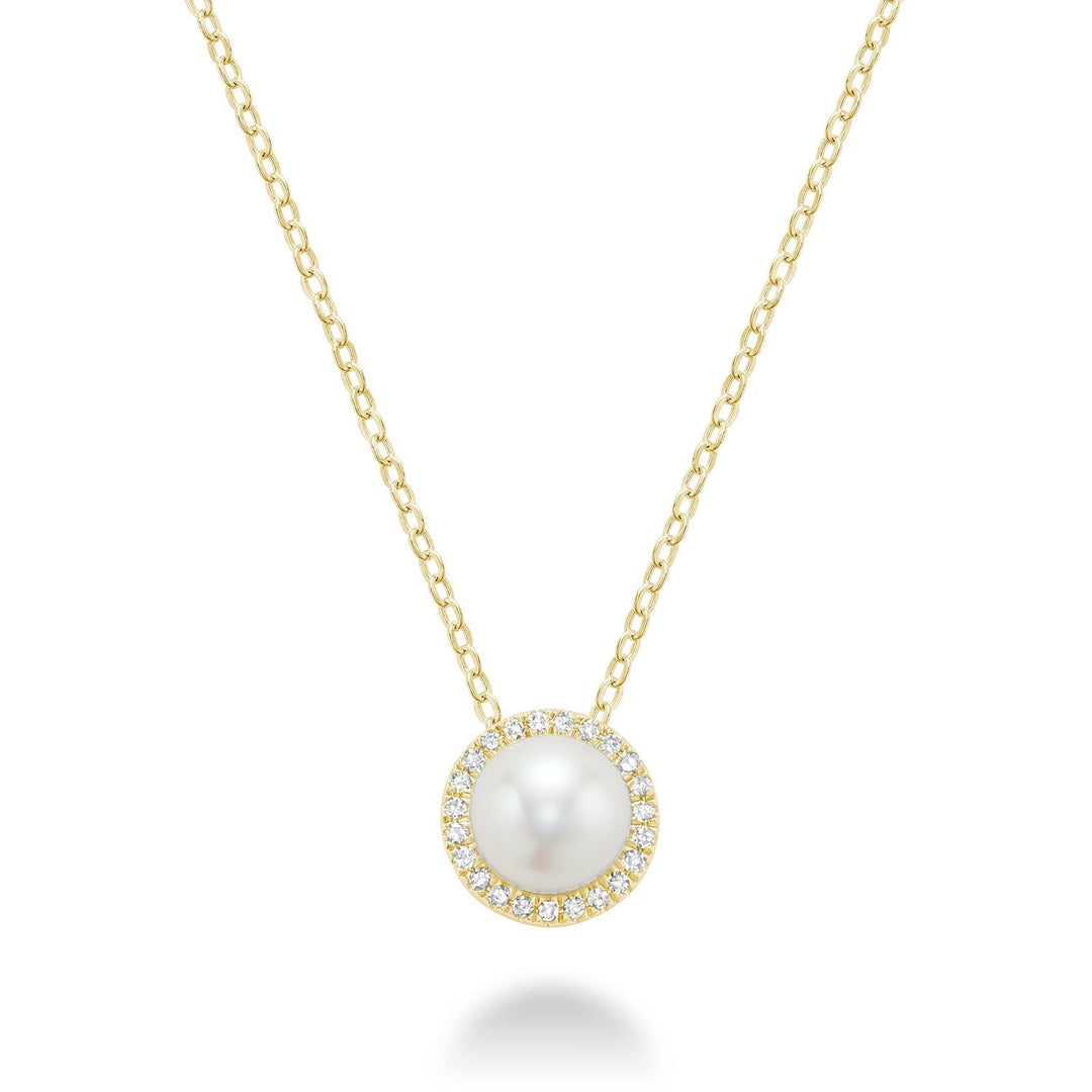 Pearl & Diamond Pendant - RNB Jewellery