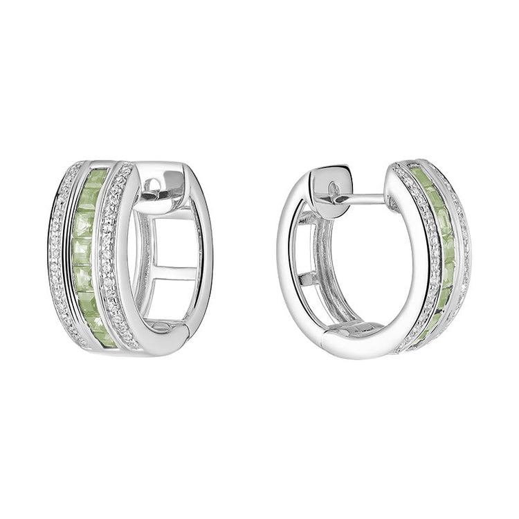 Precious & Diamond Huggie Earrings - RNB Jewellery