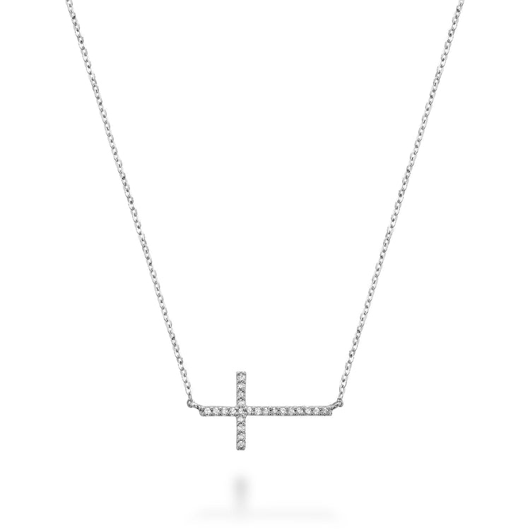 Religious Cross Diamond Necklace - RNB Jewellery