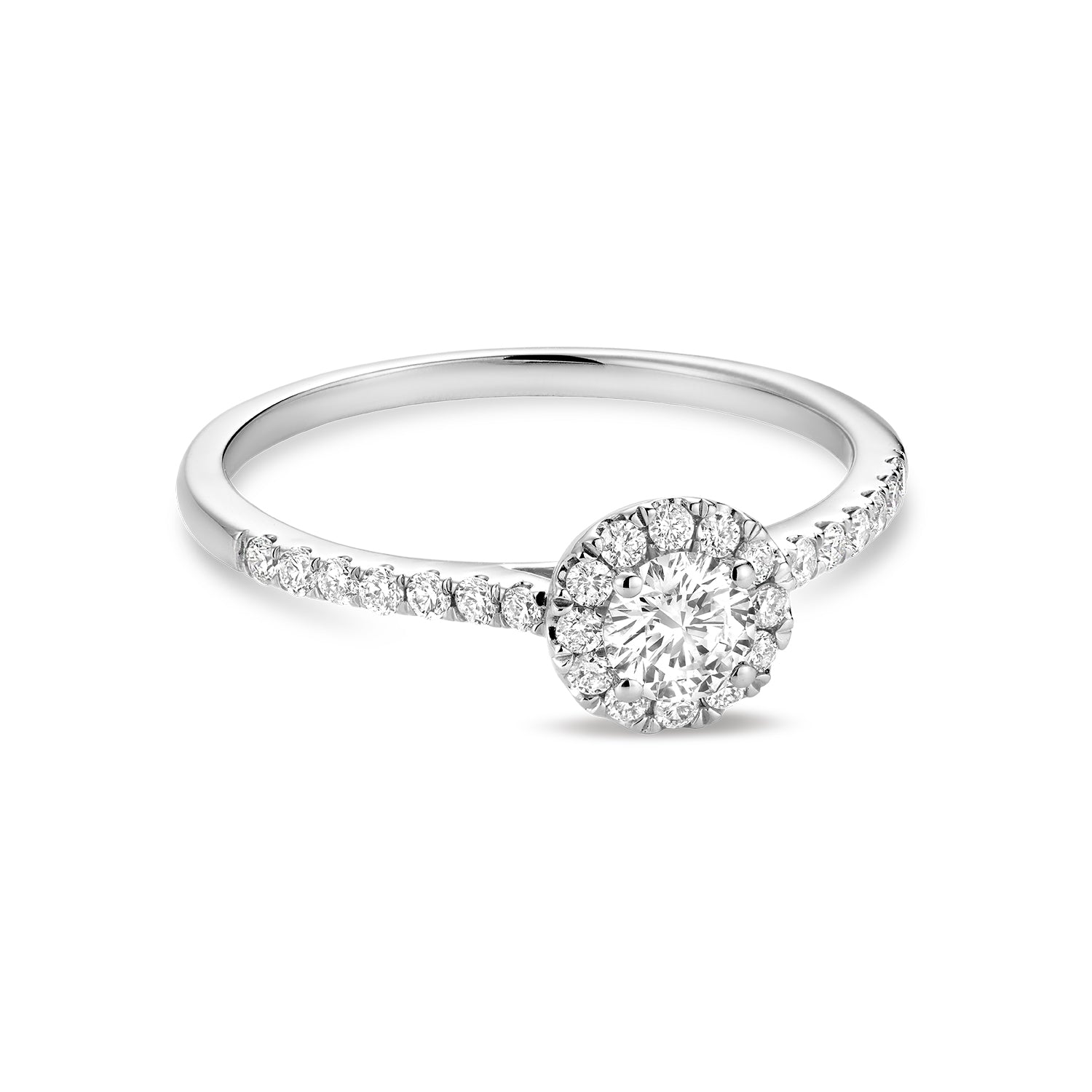 Round Diamond Halo Engagement Ring - RNB Jewellery