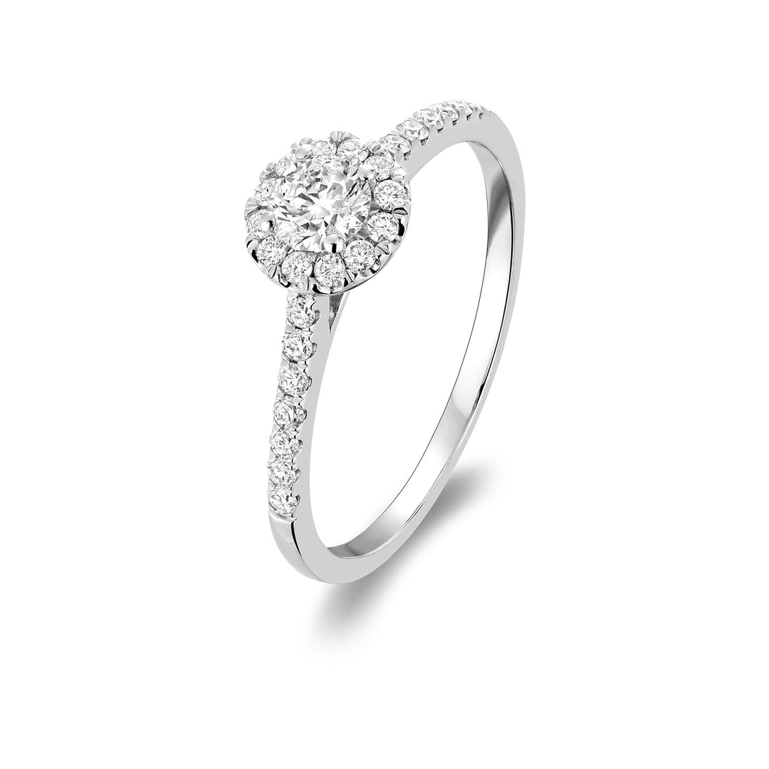 Round Diamond Halo Engagement Ring - RNB Jewellery