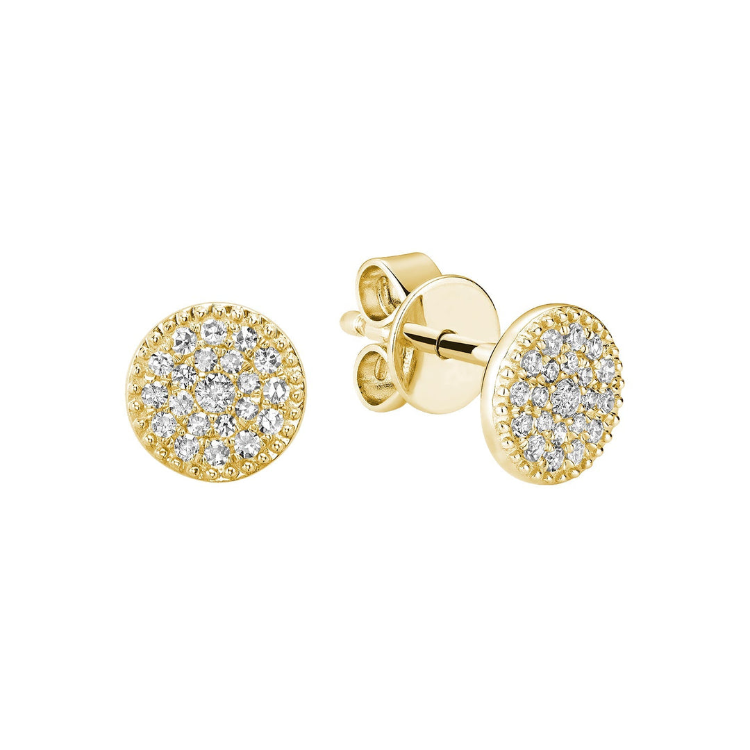 Round Diamond Stud Earrings - RNB Jewellery