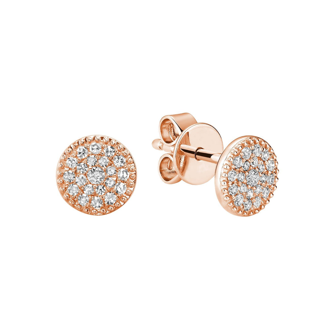 Round Diamond Stud Earrings - RNB Jewellery