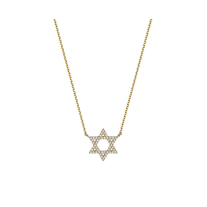 Star Of David Diamond Necklace - RNB Jewellery