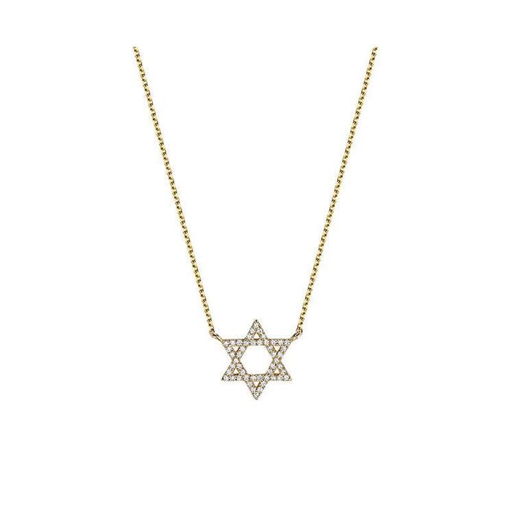 Star Of David Diamond Necklace - RNB Jewellery